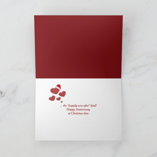 kerstontbijtkoek Jubileum Feestdagen Kaart (Binnen)