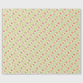 Kerstontbijtkoek Koekjes Green Cadeaupapier (Vlak)