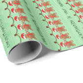 Kerstontbijtkoek Mannen Fun Cadeaupapier (Rol Hoek)