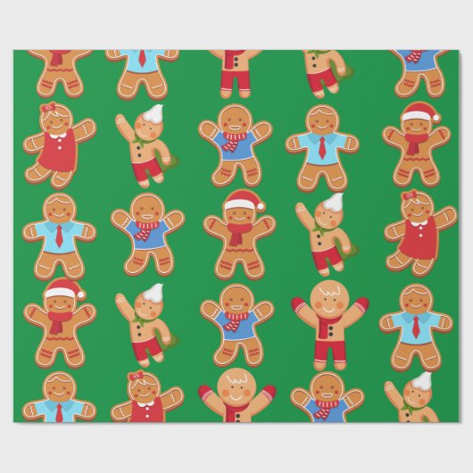 kerstontbijtkoek Mensen die papier pakken (Vlak)