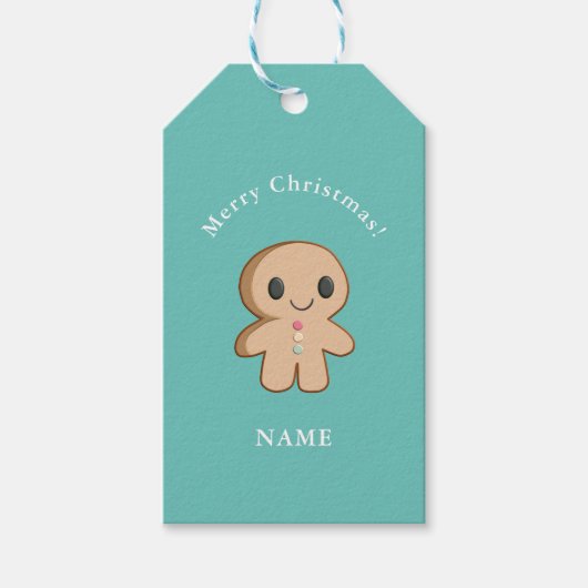  kerstontbijtkoek Perskoek Label Cadeaulabel (Voorkant)