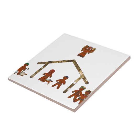 kerstontbijtkoek tegeltje (Zijkant)