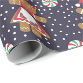Kerstontbijtkoek voor de marine cadeaupapier (Rol Hoek)