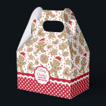 kerstontbijtkoek voor kerstbrood bedankdoosjes<br><div class="desc">Een schattig kerstkeukenbroodpatroon versiert deze cadeaudoos. Zo schattig om kerstkoekjes uit te geven. Pas het aan met jouw naam. Ontworpen voor jou door Blackberry Boulevard.</div>