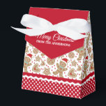 kerstontbijtkoek voor kerstbrood bedankdoosjes<br><div class="desc">Een schattig kerstkeukenbroodpatroon versiert dit cadeaubondoosje. Zo schattig om kerstkoekjes uit te geven. Pas het aan met jouw naam. Ontworpen voor jou door Blackberry Boulevard.</div>