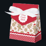 kerstontbijtkoek voor kerstbrood bedankdoosjes<br><div class="desc">Een schattig kerstkeukenbroodpatroon versiert dit cadeaubondoosje. Zo schattig om kerstkoekjes uit te geven. Pas het aan met jouw naam. Ontworpen voor jou door Blackberry Boulevard.</div>