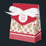 kerstontbijtkoek voor kerstbrood bedankdoosjes<br><div class="desc">Een schattig kerstkeukenbroodpatroon versiert dit cadeaubondoosje. Zo schattig om kerstkoekjes uit te geven. Pas het aan met jouw naam. Ontworpen voor jou door Blackberry Boulevard.</div>