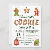 Kerstontbijtkoekje Koekjesuitwisseling Kaart (Voorkant)