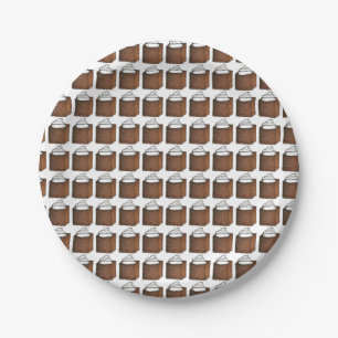 kerstontbijtkoekjes Borden voor feestdagen Papieren Bordje