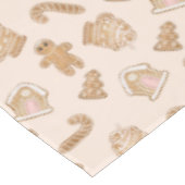 Kerstontbijtkoekjes Cookies Candy Cannen Tafelkleed (Gekanteld)