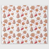 Kerstontbijtkoekjes Grote Cadeaupapier (Vlak)