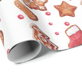 Kerstontbijtkoekjes Grote Cadeaupapier (Rol Hoek)