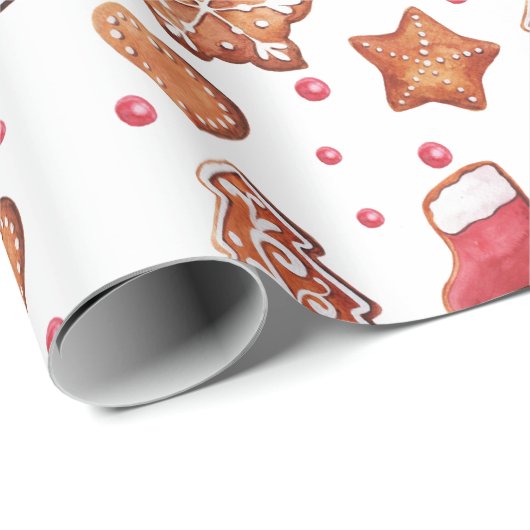 Kerstontbijtkoekjes Grote Cadeaupapier (Rol Hoek)