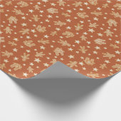 Kerstontbijtkoekjes in rood cadeaupapier (Hoek)