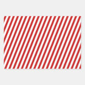 Kerstontbijtkoekjes, koekjes en Snoepjes stripes Inpakpapier Vel (Voorkant 2)