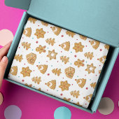 Kerstontbijtkoekjes met een modern patroon tissuepapier