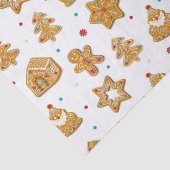Kerstontbijtkoekjes met een modern patroon tissuepapier (Detail)