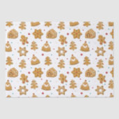 Kerstontbijtkoekjes met een modern patroon tissuepapier (Voorkant)