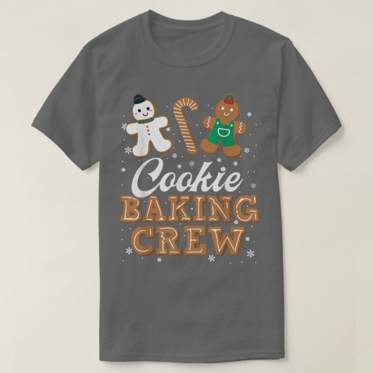 Kerstontbijtkoekjes met kerstkoekjes en koekjes t-shirt (Design voorkant)