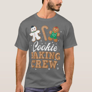 Kerstontbijtkoekjes met kerstkoekjes en koekjes t-shirt