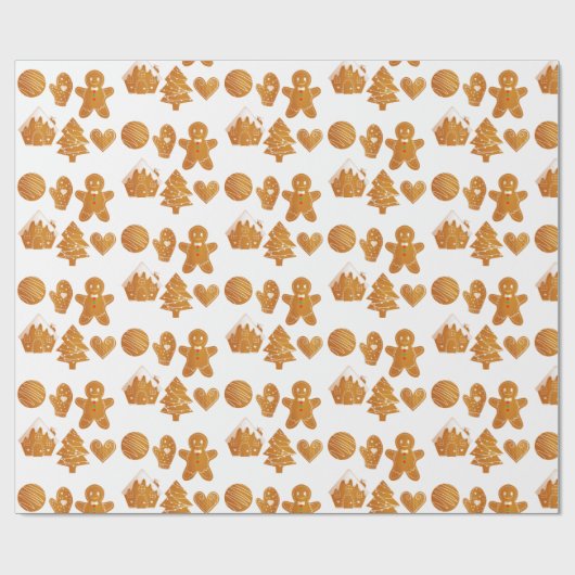 Kerstontbijtkoekjes, pakpapier (Vlak)