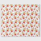 kerstontbijtman met glas cadeaupapier (Vlak)