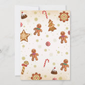 Kerstontbijtontbijt Decoratieve Partij Kaart (Achterkant)