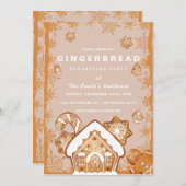 Kerstontbijtontbijt Decoratieve Partij Kaart (Voorkant / Achterkant)