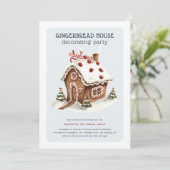 Kerstontbijtontbijt Decoratieve Partij Kaart (Staand voorkant)