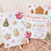 Kerstontbijtontbijt Decoratieve Partij Kaart