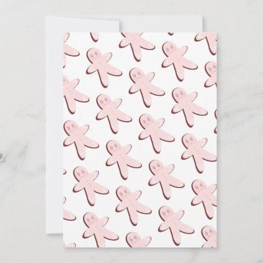 Kerstontbijtontbijt Meisje Baby shower Kaart (Achterkant)