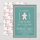 Kerstontbijtontbijt Meisje Baby shower Kaart (Voorkant / Achterkant)