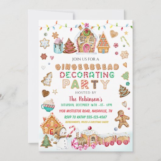 Kerstontbijtontbijtdroobakfeest Kaart (Voorkant)