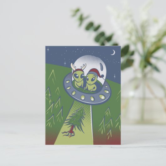 Kerstontvoering Briefkaart (Staand voorkant)