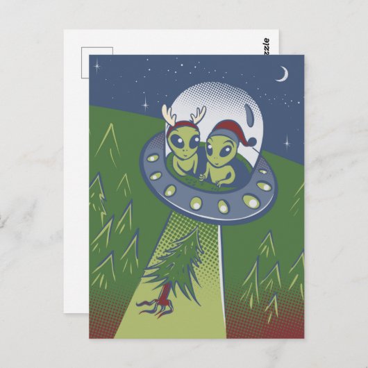 Kerstontvoering Briefkaart (Voorkant / Achterkant)