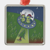 Kerstontvoering Metalen Ornament (Voorkant)