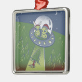 Kerstontvoering Metalen Ornament (Links)