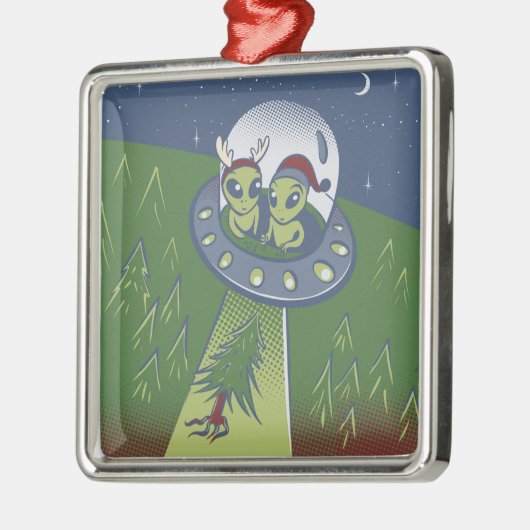 Kerstontvoering Metalen Ornament (Links)