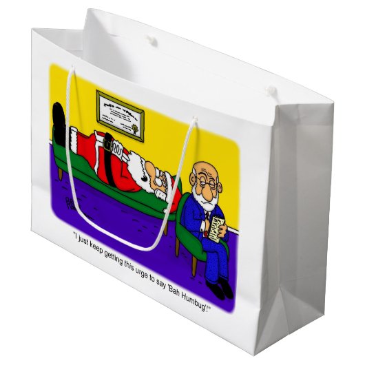 kerstontwerp 11 groot cadeauzakje (Voorkant Gekanteld)