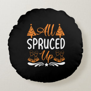 Kerstontwerp 'All Spruced Up'-85675 Rond Kussen
