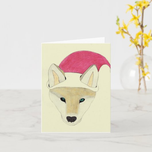 Kerstontwerp, blanco kaart (Gele Bloem)