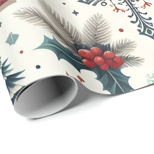 Kerstontwerp Cadeaupapier (Rol Hoek)