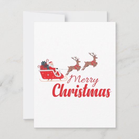 Kerstontwerp en rendieren (Voorkant)