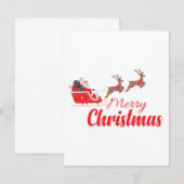 Kerstontwerp en rendieren (Voorkant / Achterkant)