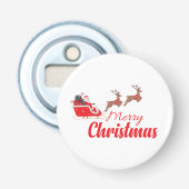 Kerstontwerp en rendieren button flesopener (Voorkant)