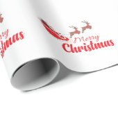 Kerstontwerp en rendieren cadeaupapier (Rol Hoek)