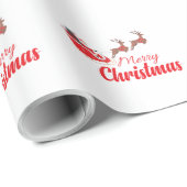 Kerstontwerp en rendieren cadeaupapier (Rol Hoek)