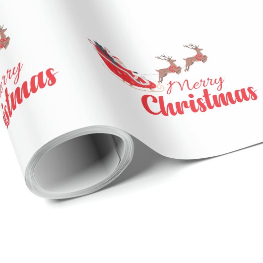 Kerstontwerp en rendieren cadeaupapier (Rol Hoek)