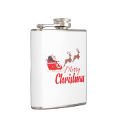 Kerstontwerp en rendieren heupfles (Rechts)