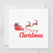 Kerstontwerp en rendieren kaart (Voorkant)